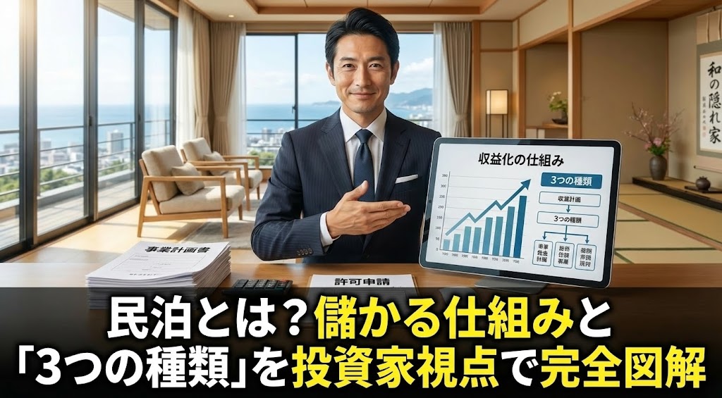 民泊とは?儲かる仕組みと「3つの種類」を投資家視点で完全図解