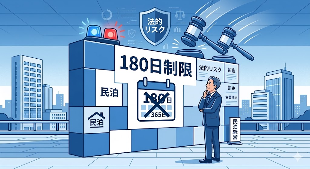 民泊 365日営業 制限][作画法