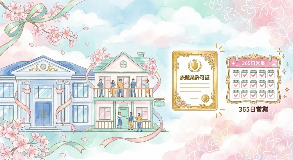 旅館業の許可ライセンス 