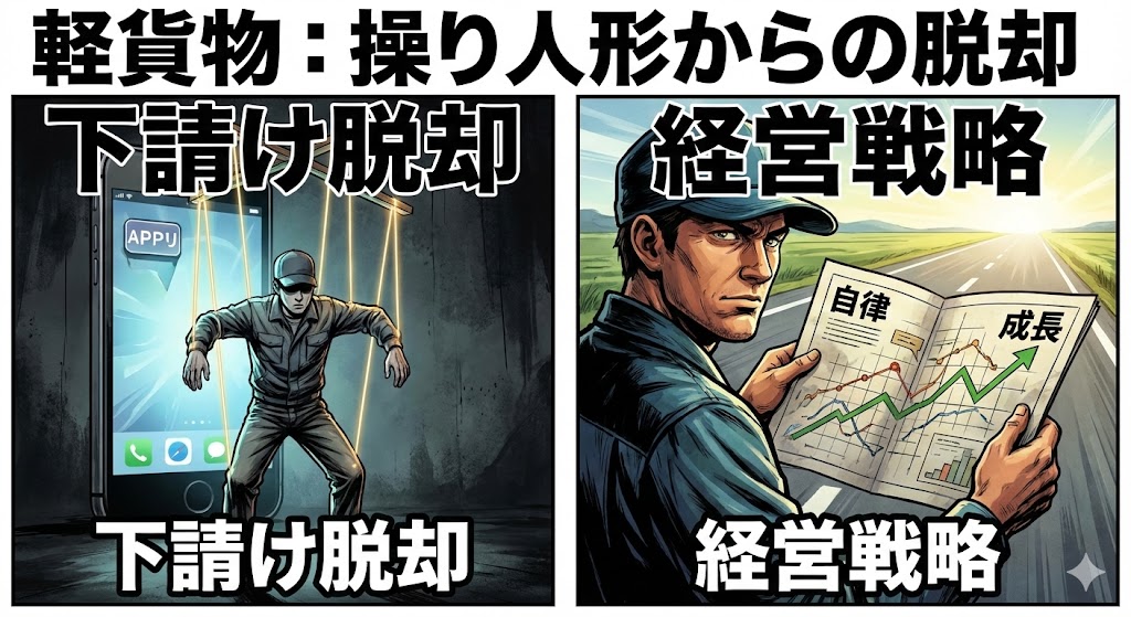 軽貨物 経営戦略 下請け 脱却