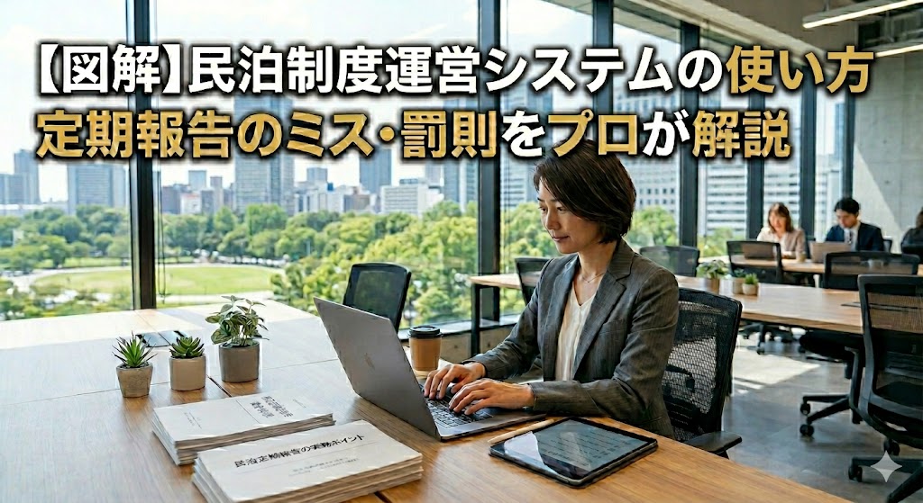【図解】民泊制度運営システムの使い方｜定期報告のミス・罰則をプロが解説