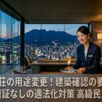 貸別荘の用途変更！建築確認の要件と検査済証なしの適法化対策