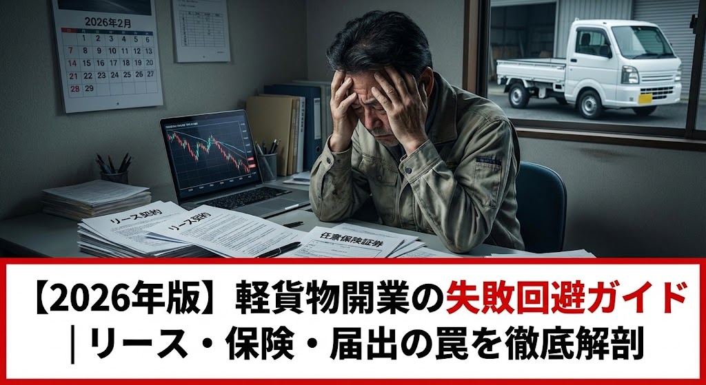 軽貨物開業の失敗回避ガイド