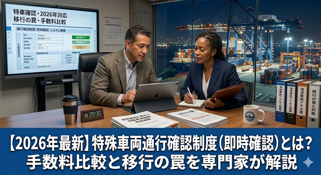 【2026年最新】特殊車両通行確認制度（即時確認）とは？